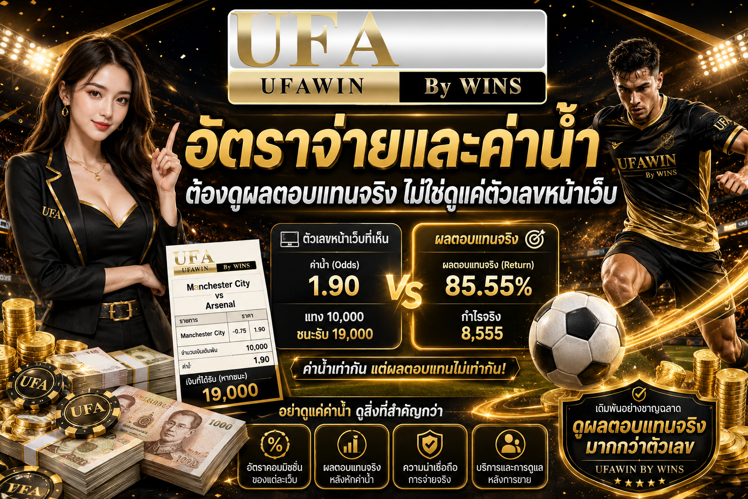 อัตราจ่ายและค่าน้ำ ต้องดูผลตอบแทนจริง ไม่ใช่ดูแค่ตัวเลขหน้าเว็บ