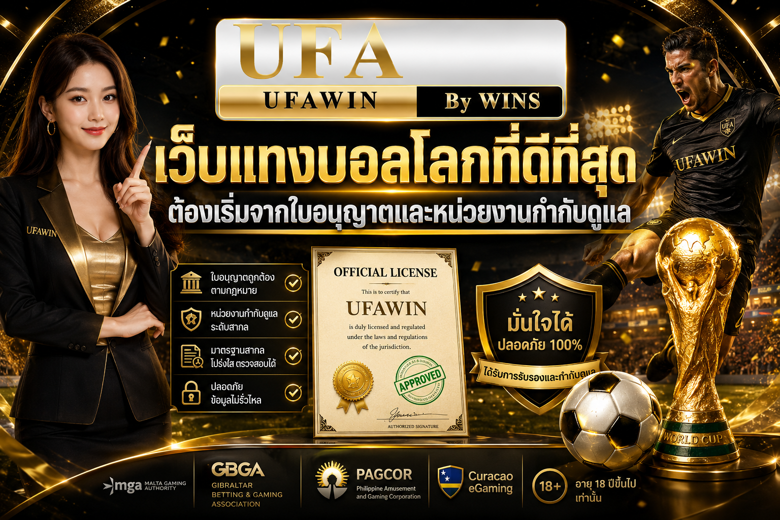 เว็บแทงบอลโลกที่ดีที่สุด ต้องเริ่มจากใบอนุญาตและหน่วยงานกำกับดูแล